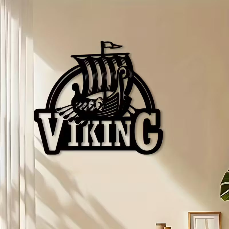 Viking Schiff Metalldekoration