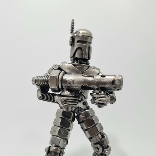 Jango Fett Figur stehend mit Raketenwerfer
