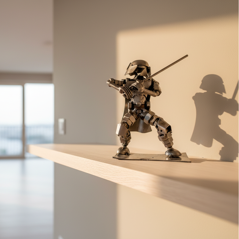 Darth Vader Figur stehend zur Seite