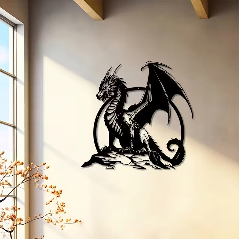 Drache Metalldekoration
