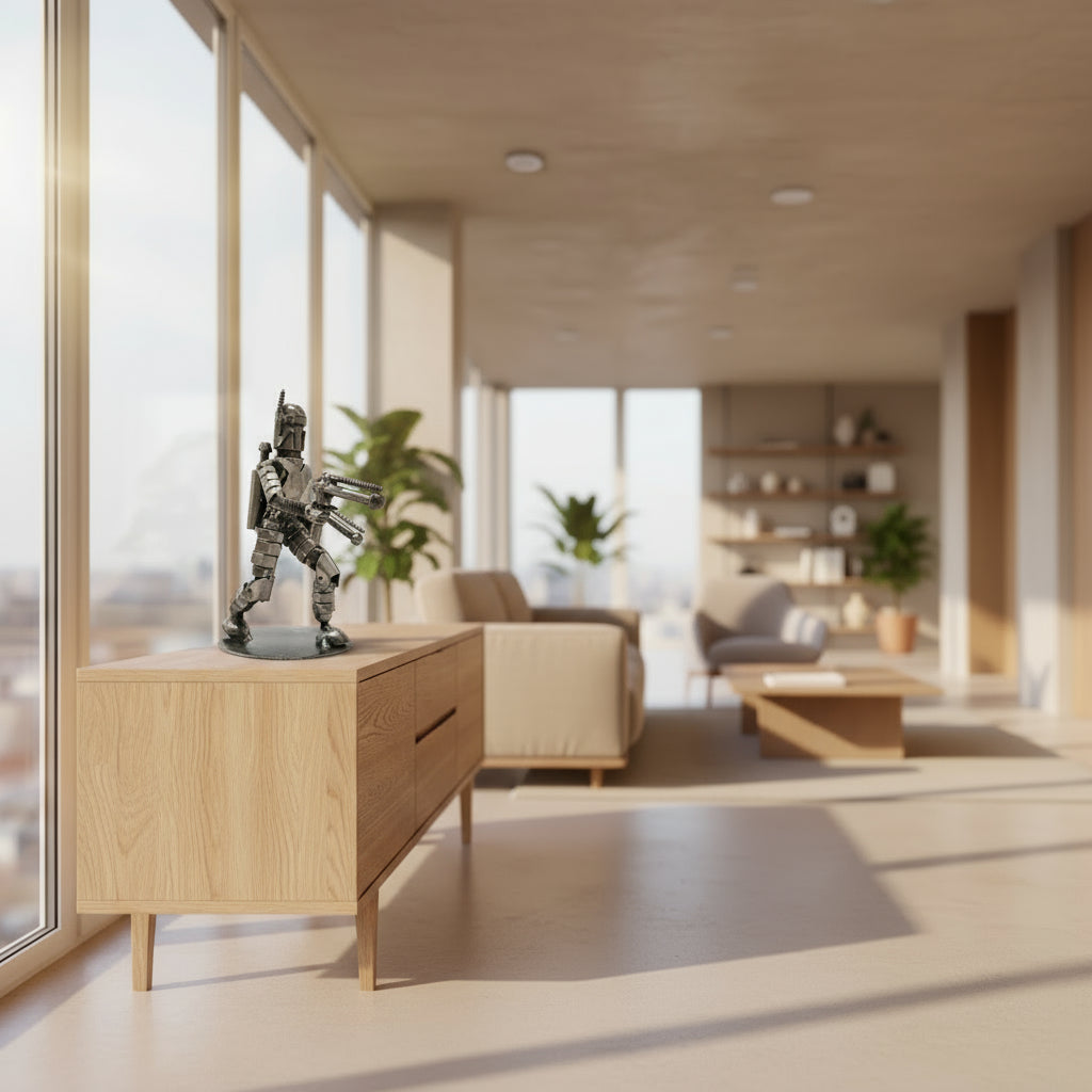 Jango Fett Figur kniend nach vorne