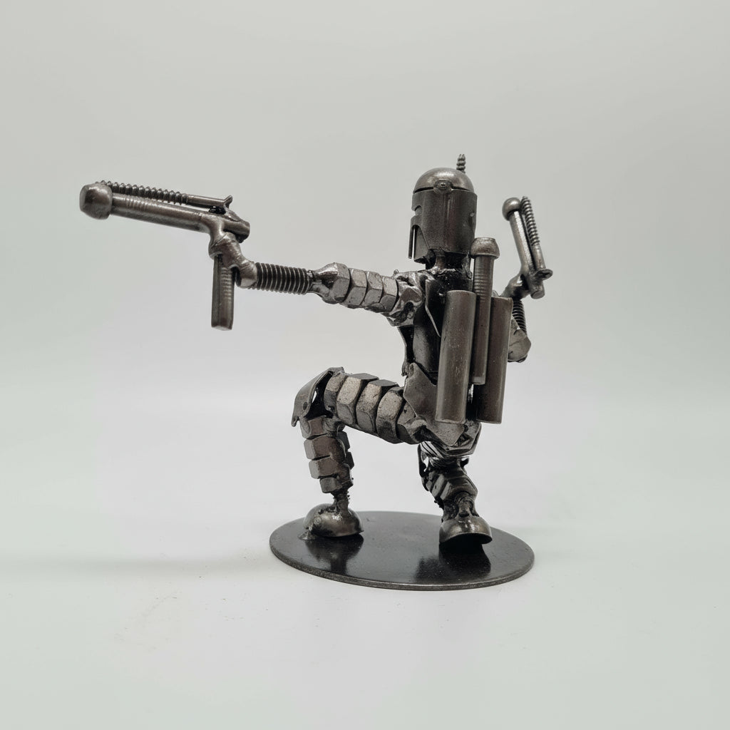 Jango Fett Figur kniend klein