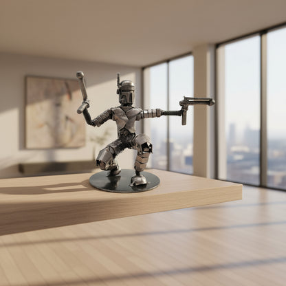 Jango Fett Figur kniend klein