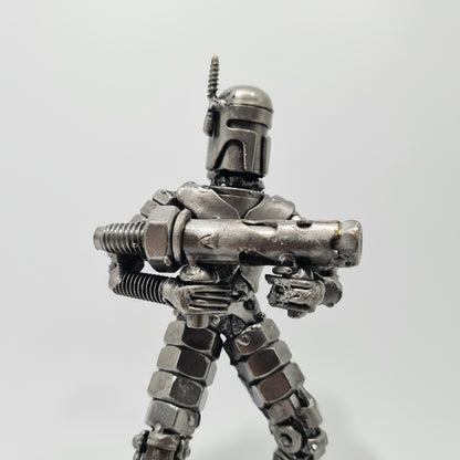 Jango Fett Figur stehend mit Raketenwerfer