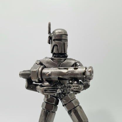 Jango Fett Figur stehend mit Raketenwerfer