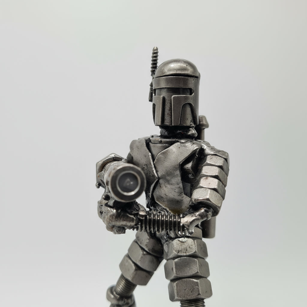 Jango Fett Figur stehend mit Raketenwerfer