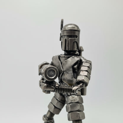 Jango Fett Figur stehend mit Raketenwerfer