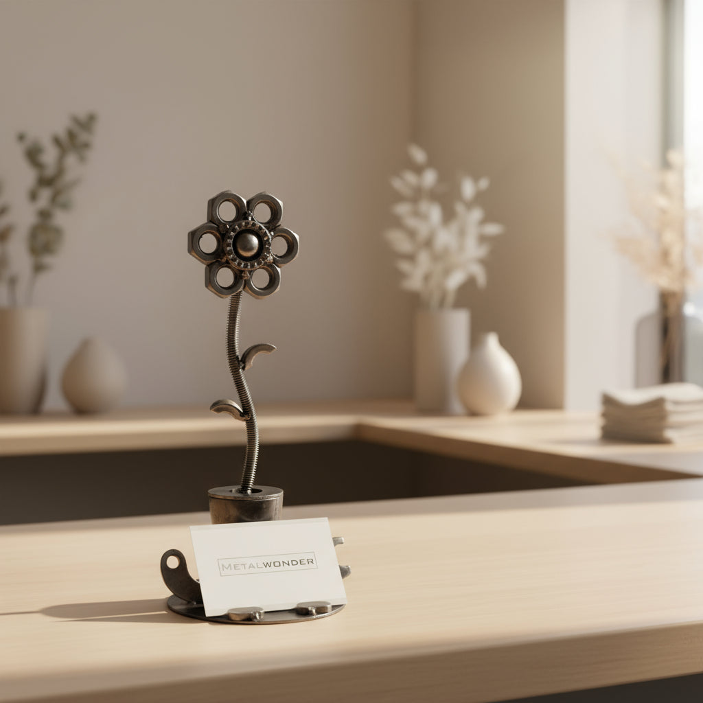 Blume Visitenkartenhalter