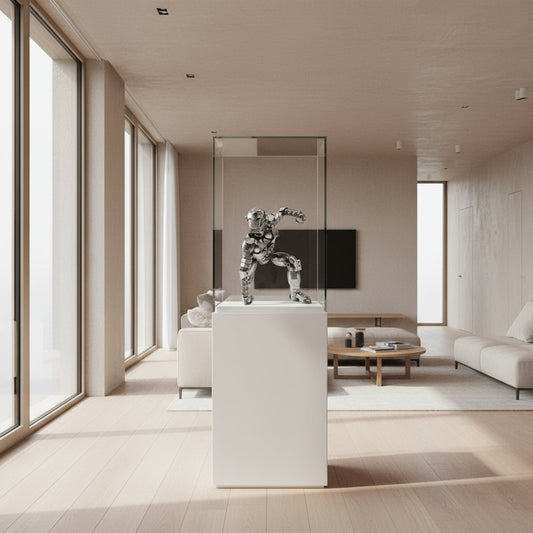 Iron Man Figur Landepose