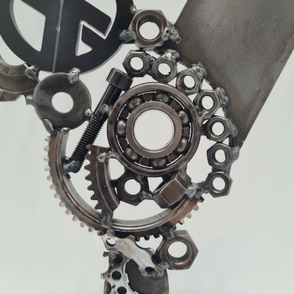 Steampunk Viking Logo auf Standfuß