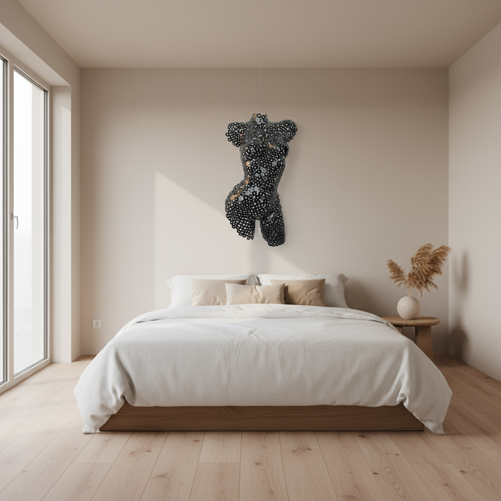 Damentorso  Körper aus Unterlegscheiben